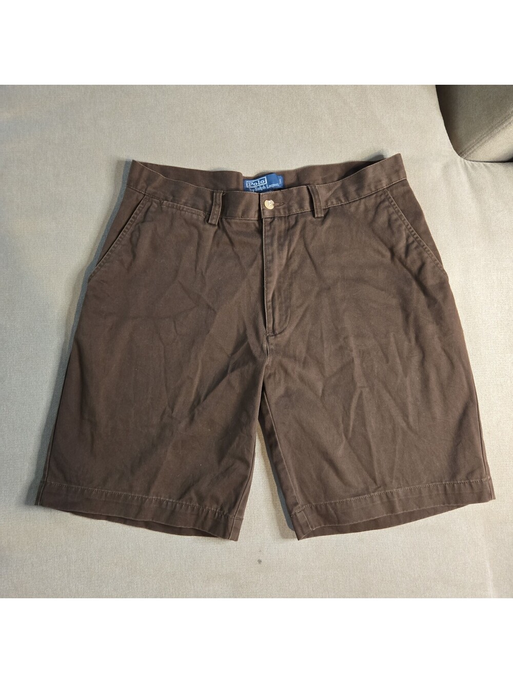 Vintage Polo Ralph Lauren Shorts Men's Size 33 Brown Chino Golf Preppy